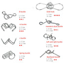 Intellectual Challenge Metal Puzzles 9-Ring Series Unwinding Unbuttoni FBC