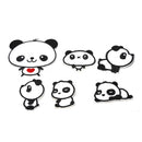 Best Sweet Pandas Embroidery Cloth Iron On Patch Sew Motif Applique Tools
