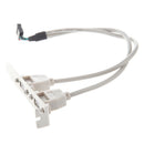 2-Port USB Rear Panel Bracket Host Adapter
