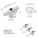 21Pcs Cymbal Replacement Accessories Cymbal Stand Sleeves Cymbal Felts With H6X5