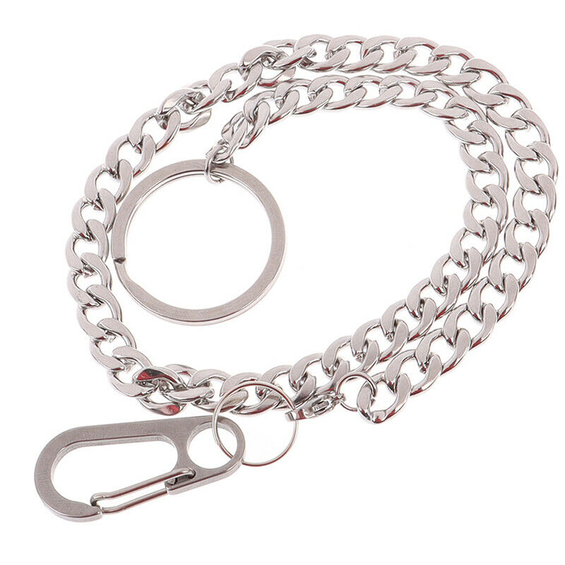 Keychain Anti-lost Long Chain Key Ring Metal Car Key Chain Bag Charms Pendan@