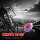1-1/8 inch Bike Stem Top Cap Bicycle Headset Cap Cover with Bolt Burnt Blue