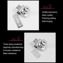 Zinc Alloy Lock Glass Display Cabinets Showcase For 5-8mm Double-open Door A1J4