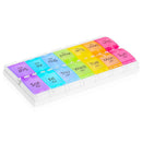 Pill Box Case 14 Slot 7 Days Weekly Medicine Organizer Tablet Storage Dispenser