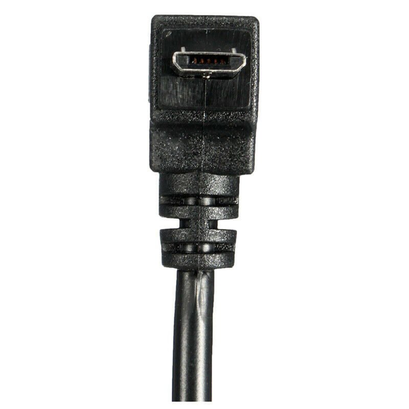 micro-USB 5 Pin Male To Female Down Direction 90 Degree Angle Extension Cab V5D4