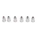 6 PCS New Chrome Guitar String Mounting Ferrules Bushing Set good quality
