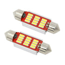 2Pcs 39mm 4014 12SMD C5W Car LED Light Canbus License Dome Interior Reading L BX