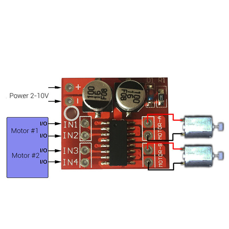 Dual Channel DC Motor Driver Mini Module PWM Speed Control Beyond L298N B Gw