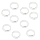 10Pcs Finger Ring Grips Inserts for Barber Hairdressing Shear Scissors Clear