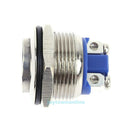 19mm 0.75" 3A Stainless Steel High Round Momentary Metal Push Button Switch