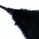 1pc Fashion Turkey Feather Duster with Black Plastic Handle Cleaning Tool(b