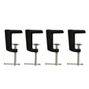 4pcs 0-56mm Range Adjustable Arm Desk Clamp Table Lamp Clip Holder Stand