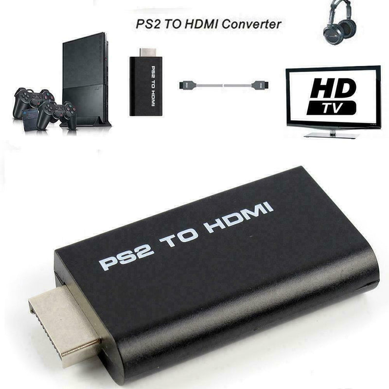 PS2 to HDMI Video Converter Adapter with 3.5mm Audio For HDTV Output Monito I5P6
