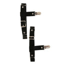 2x LEATHER EXY PUNK STUDDED RIVET GARTER BELT Adjustable LEG HARNESS Straps