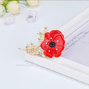 Flower Rhinestone Pins Brooches Clothes Lapel Jacket Shirt Badges Ornaments