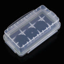 Lot 10 White Hard Plastic Case Holder Storage Box for 18650 16430 Battery