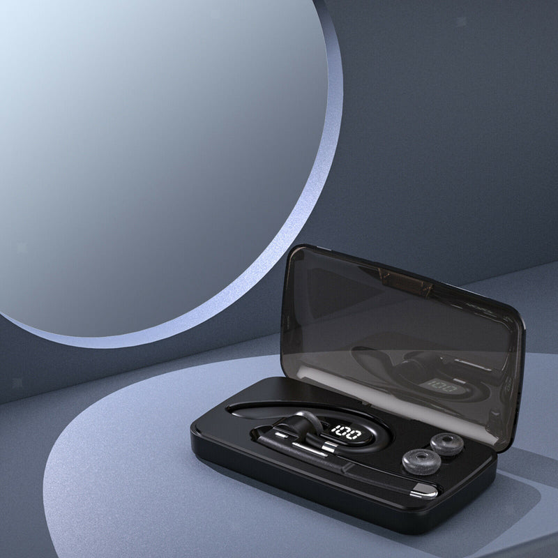 Bluetooth Headset Wireless Earpiece Driver Trucker Headphone Noise Cancelling