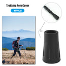 10x Anti-slip Trekking Pole Tip Protector PVC Climbing Walking Stick Cover A