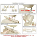Car Headrest Nap Support,Fitted Seat Pillow Car, Functional Travel Car Acce