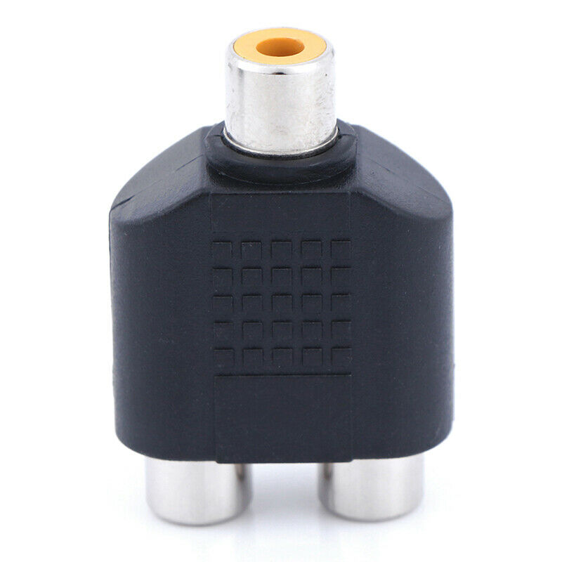 2Pcs Audio connecter adaptor plug 3.5 stereo plug RCA AV splitter adapter RCA OZ