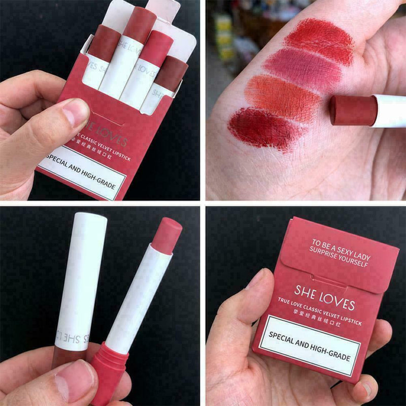 Women Girl Matte Lip Glaze Non-fading Waterproof Female New Studen Lipstick D7F4