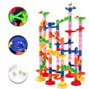 105Pcs Race Game Run Plastic Maze Balls Track House Building Block Toys Set