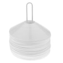 50 Pieces Sport Soccer Mini Disc Cones Football Agility Training Aids White