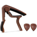 Woodgrain Guitar Capo for Acoustic Guitar, Ukulele, Electric Guitar, Bass a