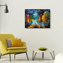 DIY Hand Painted Our Romance Canvas Oil Painting By Numbers Kit w/ Frame