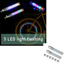 2 Packs Bike Tire Valve Stem Light - LED Waterproof Bicycle Wheel Lights Neon