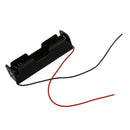 Battery Storage Case Box Holder for 1 x 18650 with 6 Wire Lead Black Y4T5