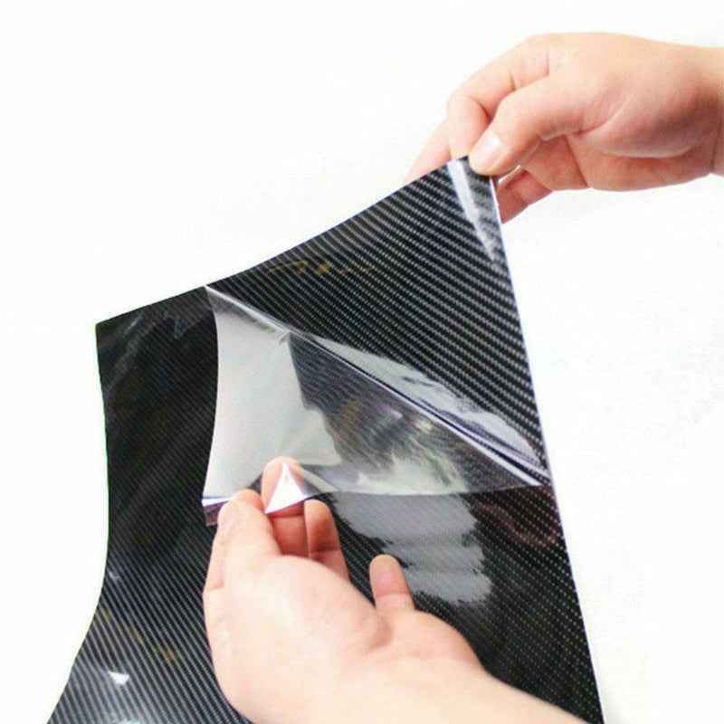 7D Glossy Carbon Fiber Vinyl Film Car Interior Wrap Stickers Auto Bubble-Free