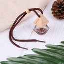 Car diamond shape perfume pendant hanging glass empty bottle 8ml auto ornament F