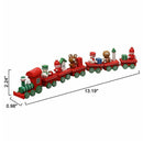 Xmas Christmas Wooden Train Santa Festival Ornament Home Decor Kids Gifts Toys