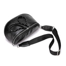 Soft Leather Women Crossbody Shoulder Bags Shell Messenger Handbags (Black)