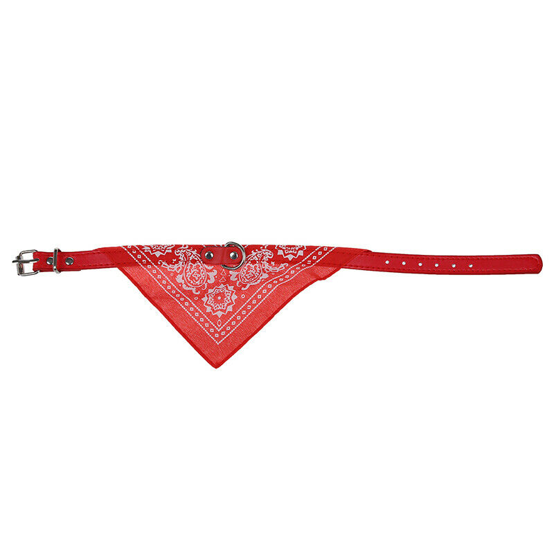 Small Adjustable Pet Dog Puppy Cat Neck Scarf Bandana with Collar Neckerchi Y4F9