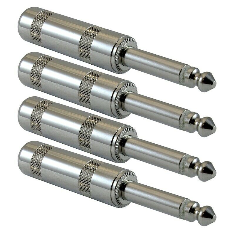 1/4 inch Plugs for Speaker Cables, Patch Cables, Snakes - TS Male Mono 1/4
