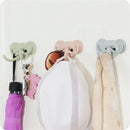 Cute Elephant Strong Sticky Hooks Key Hanger Storage Rack Decorative Bathro A5P7