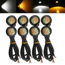 8 Pcs 12V 23Mm Dual Color Switchback 4014 Smd 12 Led Drl Eagle Eye Daytime  Q7E7