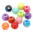 500PCs Mixed AB Color Round Acrylic Spacer Beads 6mm U1M3