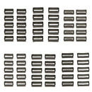 10PCS Watch Strap Retaining Hoop Loop Retainer Holder Ring Keeper 20mm Black