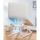 Laptop Stand, Height Angle Adjustable Laptop Holder with Fan Compatible with