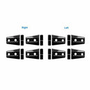 8pcs ABS Hood Car Door Hinge Cover Protector Auto Side for Wrangler JK 2007-2017