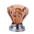 6Pcs Mini Amber Acrylic Knob Cabinet Drawer Dresser Jewelry box Handle Pull