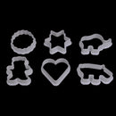 6X animal plastic cookie biscuit cutters pastry fondant moulds cake decor to3C