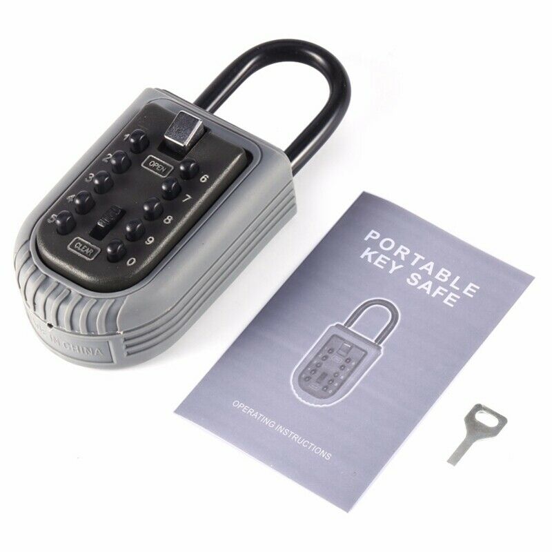 Outdoor Key Lock Box Wall Mounted Combination Key Safe Storage Lock Box Lar G6Z3
