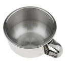 Stainless Steel Shaving Mug Bowl Cup With Handle for Men Barber Shave Brushes