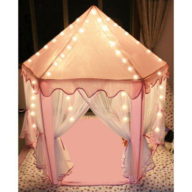 Pink Hexagon Rug Play Mat | Plush Carpet Mat Soft Rug Pad for Princess Tent for