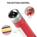 Mini COB LED Camping Flashlight Key Ring Lamp for Outdoor Emergency (Red)