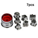 7pcs Stainless Steel Biscuit Pastry Cookie Cutter Cake Decor Baking Mould EWZ